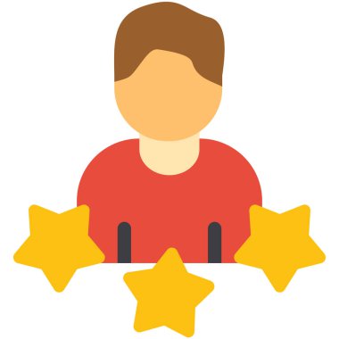 yıldız simgesi vektör illüstrasyonu