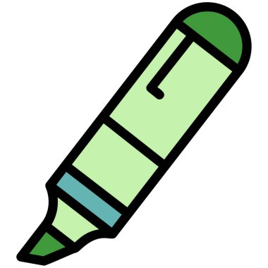 Kalem. Web simgesi basit illüstrasyon