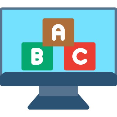 Web için çevrimiçi vektör simgesi modern basit tasarım illüstrasyonu