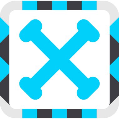 çapraz simge vektör illüstrasyonu