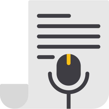 Konuşmacı. Web simgesi basit illüstrasyon