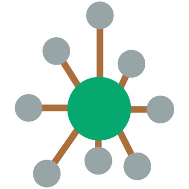 ağ paylaşım simgesi çizimi