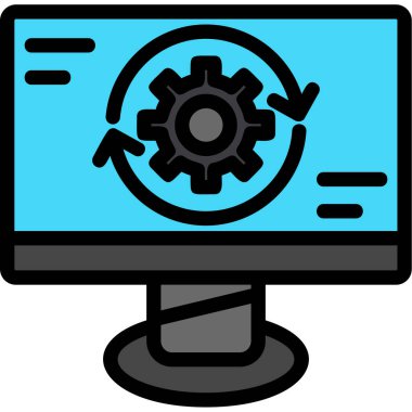 Ayarlama. Web simgesi basit illüstrasyon