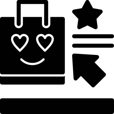 alışveriş çantası aşk simgesi