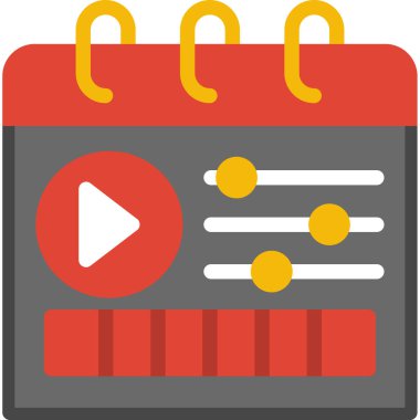 Takvim. Web simgesi basit illüstrasyon