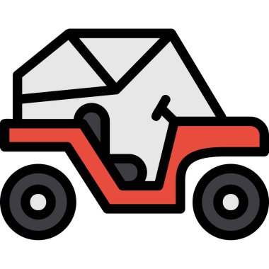 dağıtım otomobili vektör illüstrasyonu