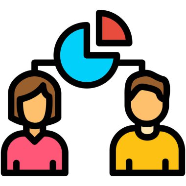 İş adamları. Basit simge