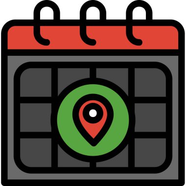 konum pin simgesi, vektör illüstrasyonu