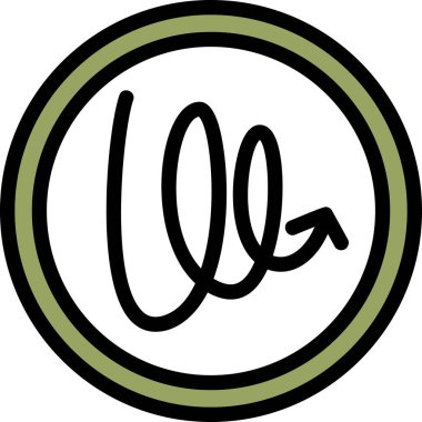 Bir harfin vektör illüstrasyonu