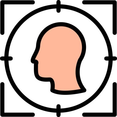 Bir kadın simgesinin vektör illüstrasyonu