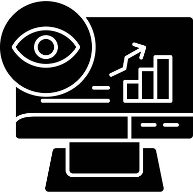 iş analizi simgesi, modern tasarım illüstrasyonu