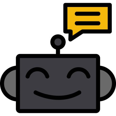 Sohbet mesajı. Basit resimleme