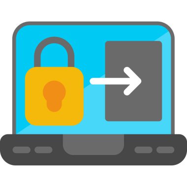 kilit simgesi, basit vektör çizim