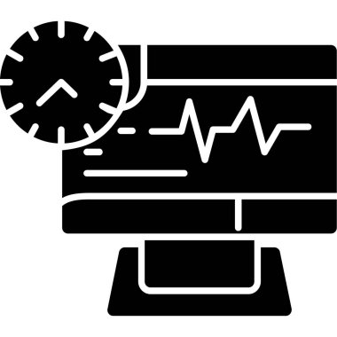 Seo ve teknoloji simgesinin vektör illüstrasyonu