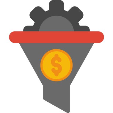 Para renkli vektör simgesi