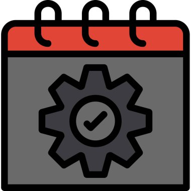 Takvim vektör simgesi modern basit vektör illüstrasyonu