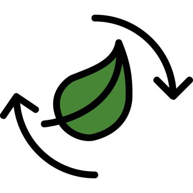Muz yaprağı ikonu. özet muz yaprağı vektör rengi düz izole