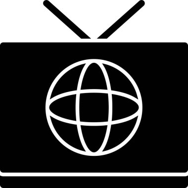 genel televizyon simgesi, vektör illüstrasyonu