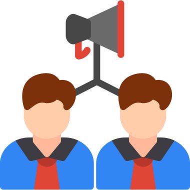 iş takım çalışması kutsal kişilerin resmi, vektör çizim