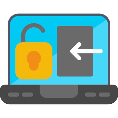 ikon vektör illüstrasyonunu kilitle