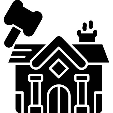 Yargıç Tokmak simgesi, basit stil