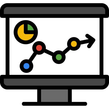 grafik çizelgesi vektör simgesi
