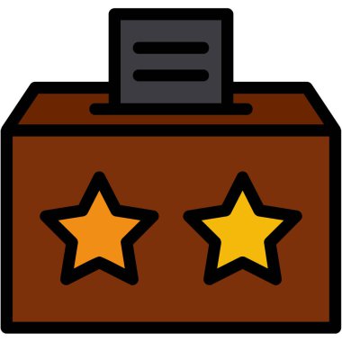 Bir yıldız simgesinin vektör illüstrasyonu