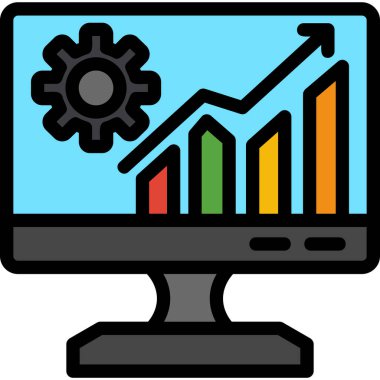veri analizi grafik simgesi - taslak biçimi