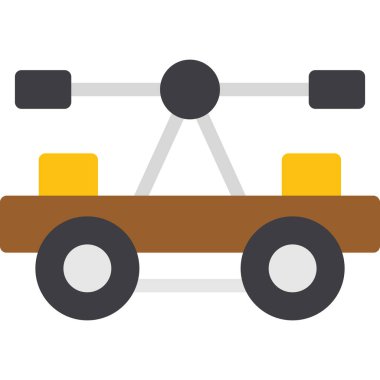 araba taşıma simgesi düz stil