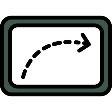 Ok. Web simgesi basit illüstrasyon