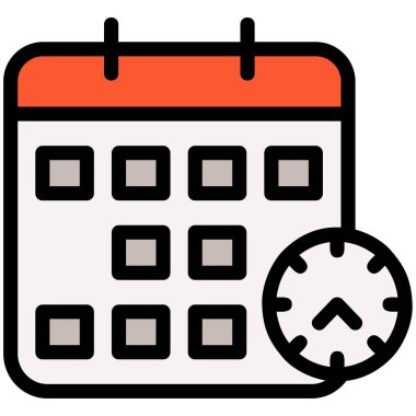 Takvim. Web simgesi basit tasarım