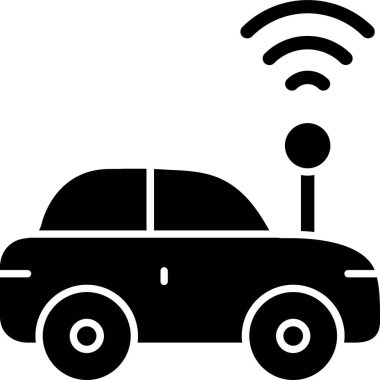 otomobil taşıma GPS simgesi ana hat biçiminde