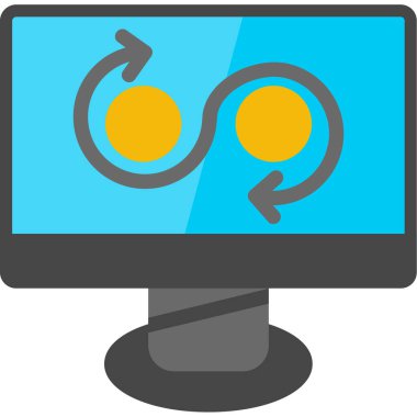 şebeke. Web simgesi basit illüstrasyon