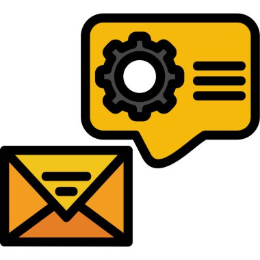 posta iletisi ikonu vektör çizimi tasarımı