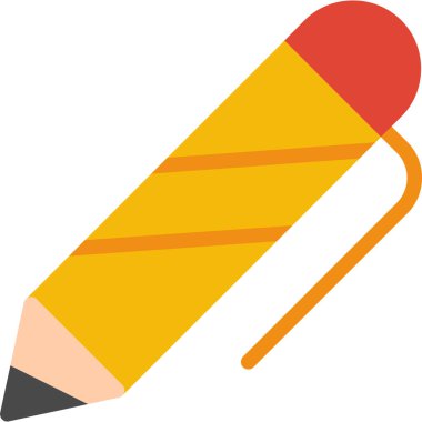 Kalem. Web simgesi vektör illüstrasyonu