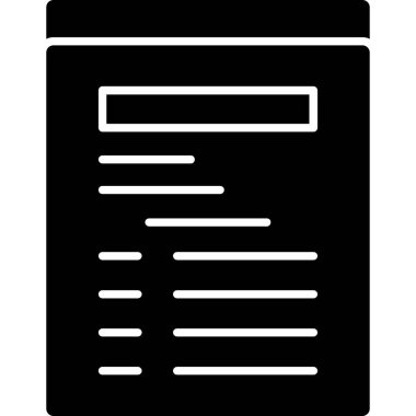 tarayıcı pencere glyph vektör dekoru