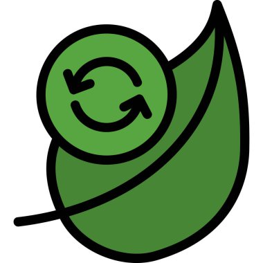 Yaprak. Web simgesi basit tasarım