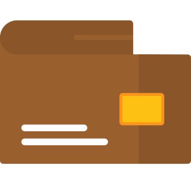 cüzdan ikonu vektör illüstrasyonu