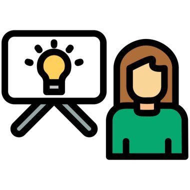 taslak biçiminde yaratıcı fikir simgesi