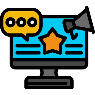 Sohbet simgesi, vektör çizimi