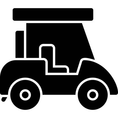 araba araç simgesi, vektör illüstrasyonu