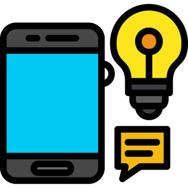 Mobil sohbet kutsal kişilerin resmi, vektör çizim