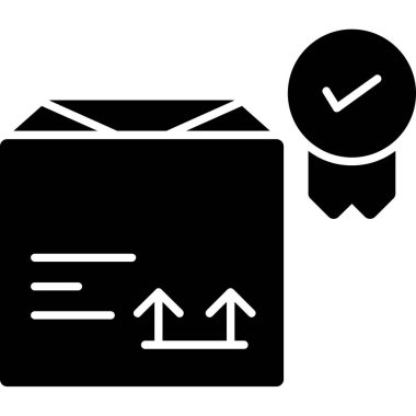 kutu simgesi vektör illüstrasyonu