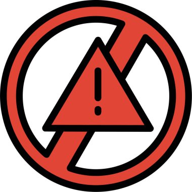 Uyarı işareti. Üçgen simgesi. vektör illüstrasyonu