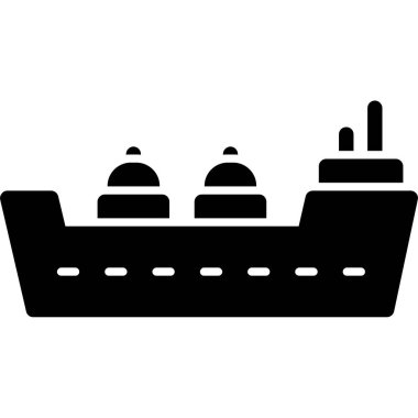 Gemi simgesi vektör illüstrasyonu