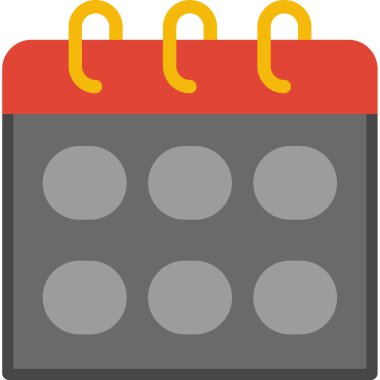 Takvim Düz Vektör Simgesi