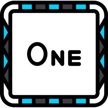 Alfabedeki bir harfin vektör çizimi