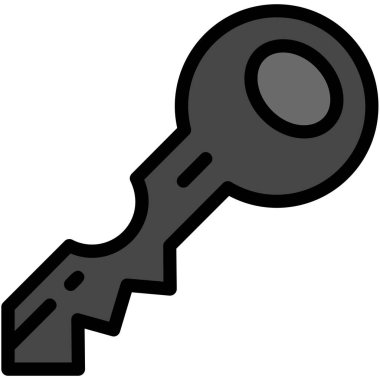 Anahtar simgesi vektör illüstrasyonu