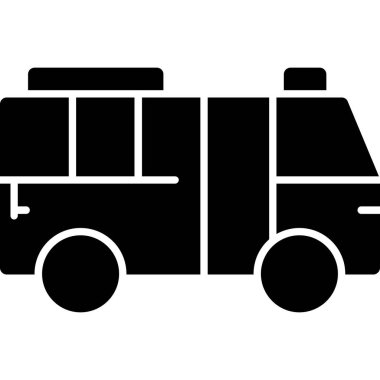 ambulans simgesi vektör illüstrasyonu