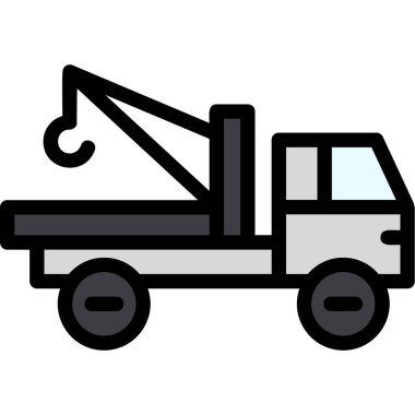 Vinç simgesi, basit vektör illüstrasyonu